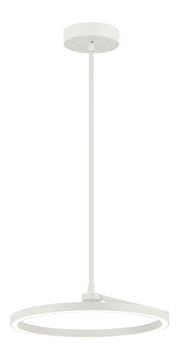 The Trundle 16" LED Pendant in White