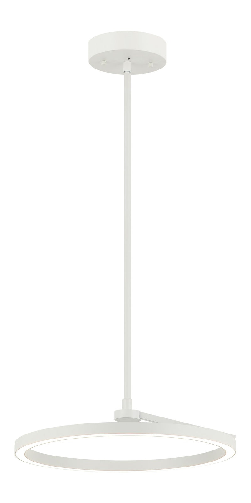 The Trundle 16" LED Pendant in White