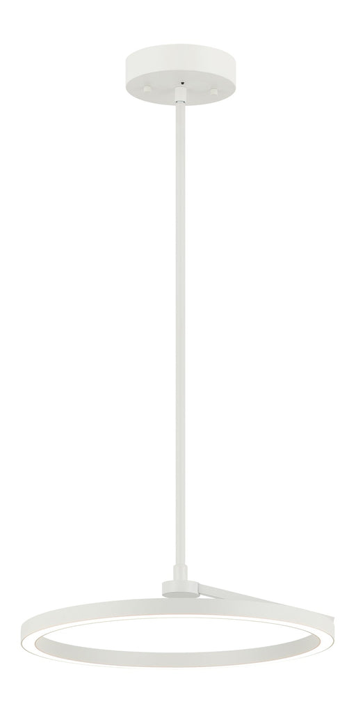 The Trundle 16" LED Pendant in White
