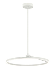 The Trundle 24" LED Pendant in White