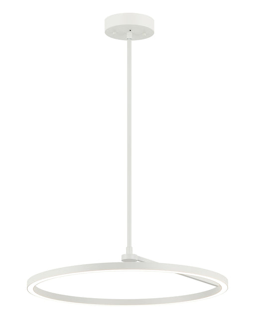 The Trundle 24" LED Pendant in White