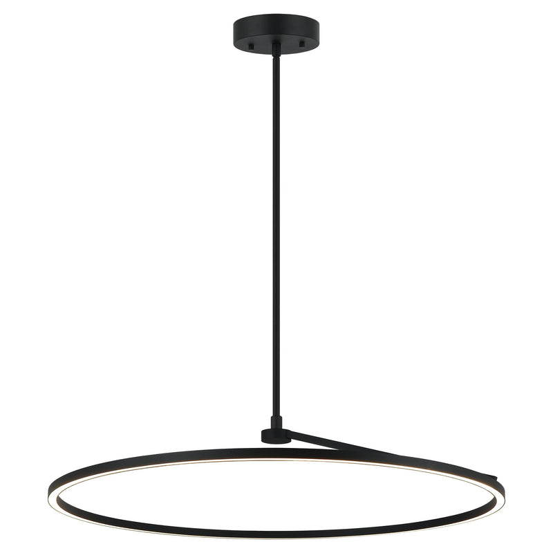 The Trundle 31.5" LED Pendant in Matte Black