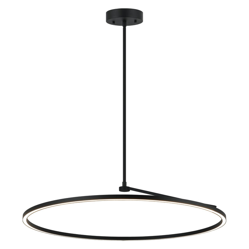 The Trundle 39.5" LED Pendant in Matte Black