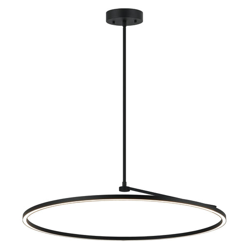 The Trundle 39.5" LED Pendant in Matte Black