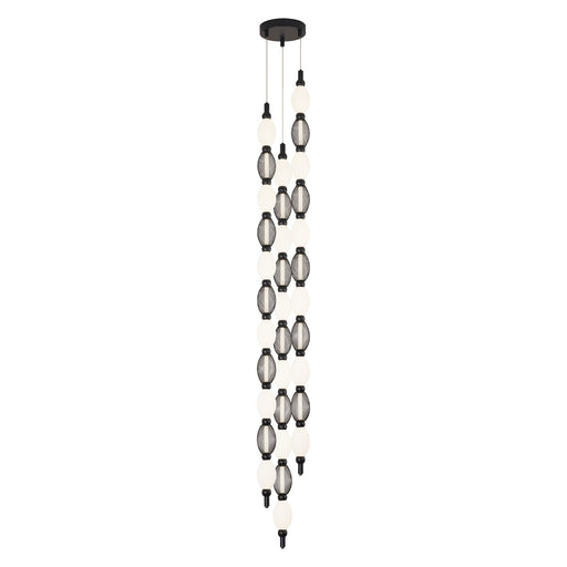 Tentacles 3-Light LED Pendant in Black