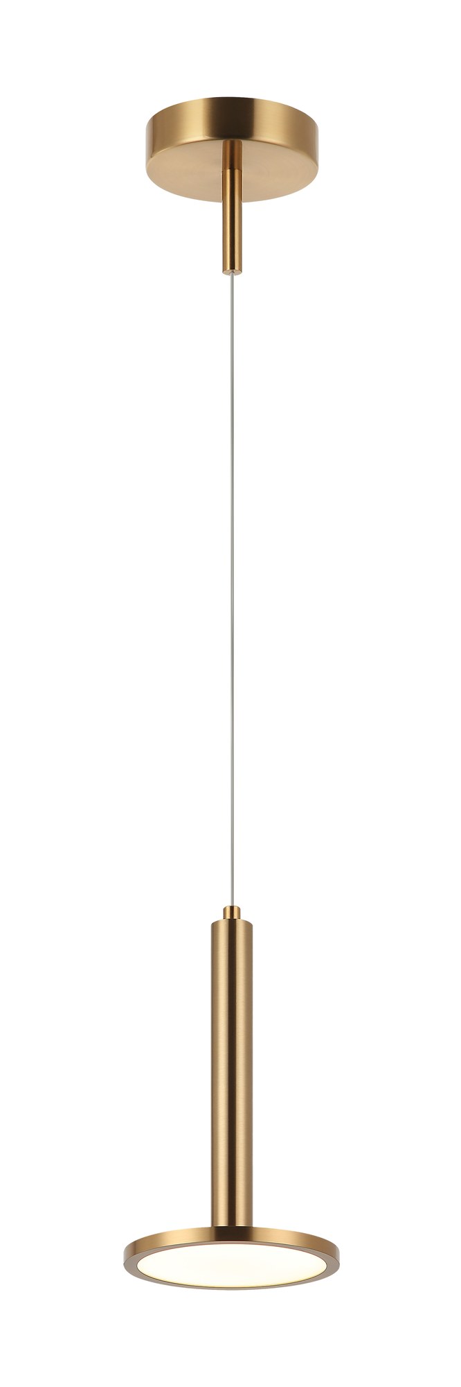 Extraterrestrial Mini Pendant in Aged Gold Brass