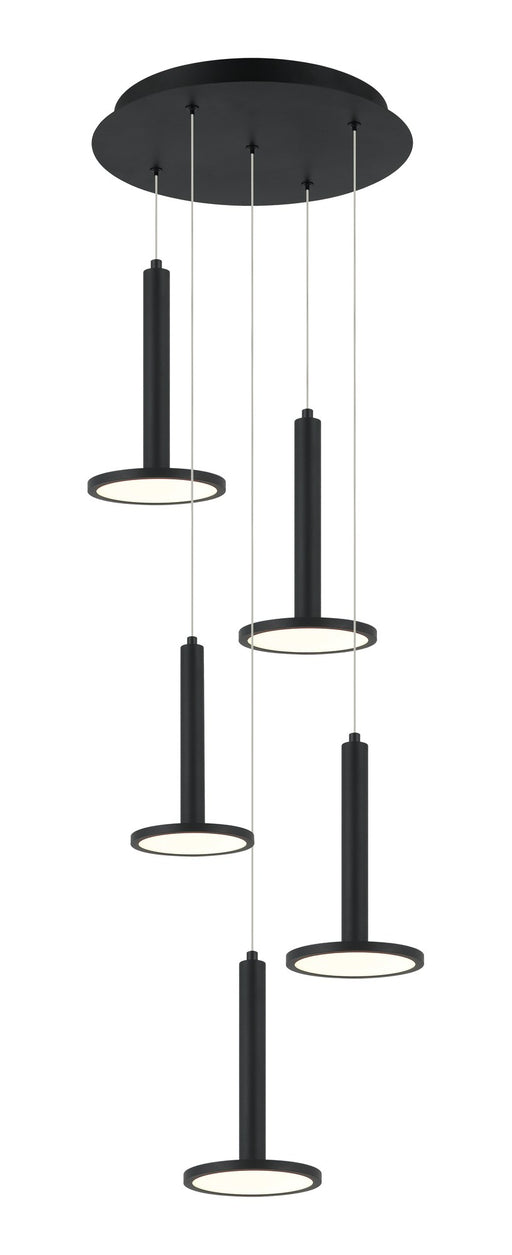 Extraterrestrial 5-Light Pendant in Matte Black