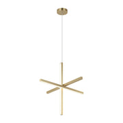 Crosley 24" 3-Light LED Chandelier in Brushed Gold