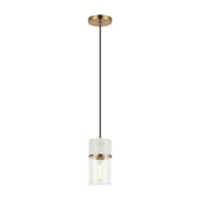 Marmor 4.5" Mini Pendant in Aged Gold Brass