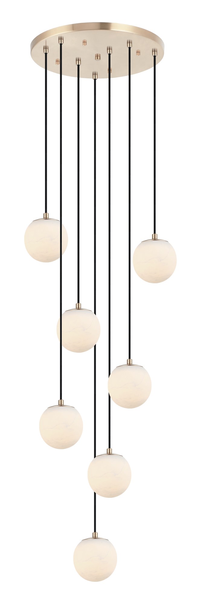 Nikini 21" 7-Light Pendant in Champagne Gold