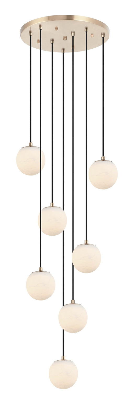 Nikini 21" 7-Light Pendant in Champagne Gold