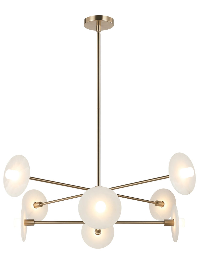 Monument 8-Light Chandelier in Champagne Gold