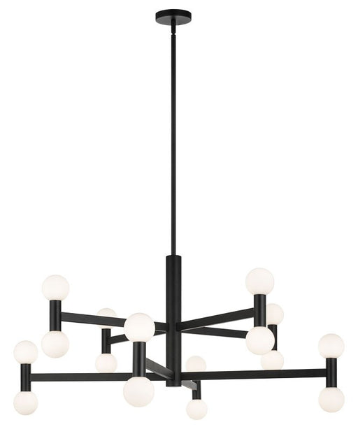 Interstellar 16-Light Chandelier in Matte Black