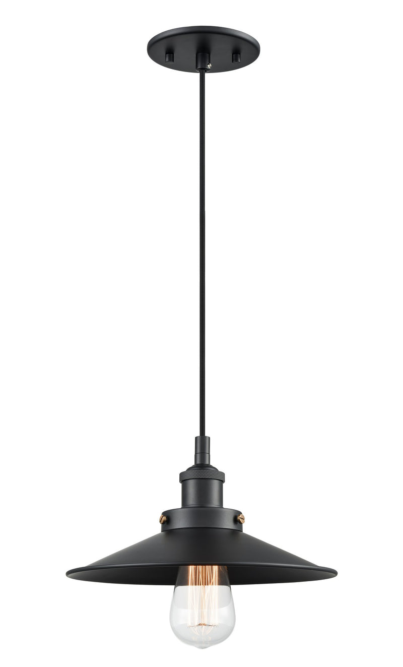 Bulstrode's Workshop 10" Pendant in Black / Black
