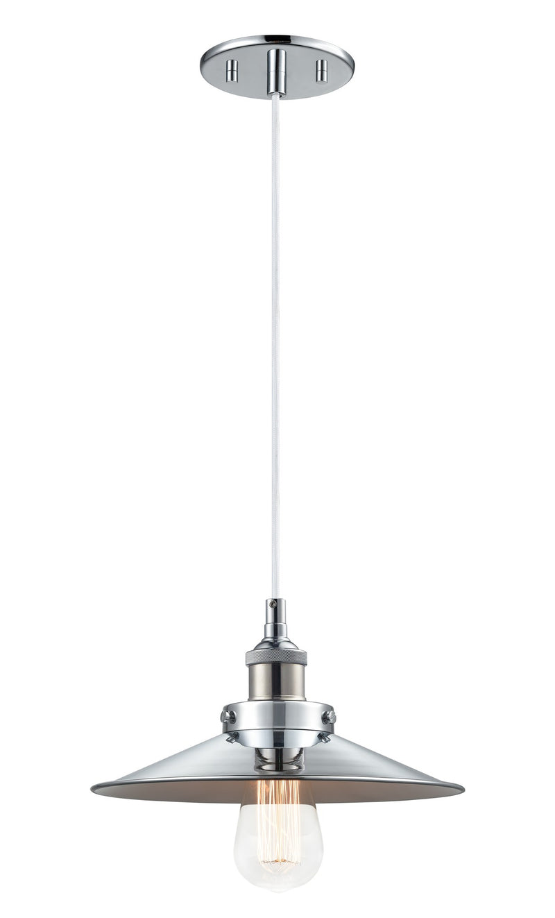 Bulstrode's Workshop 10" Pendant in Chrome / Chrome