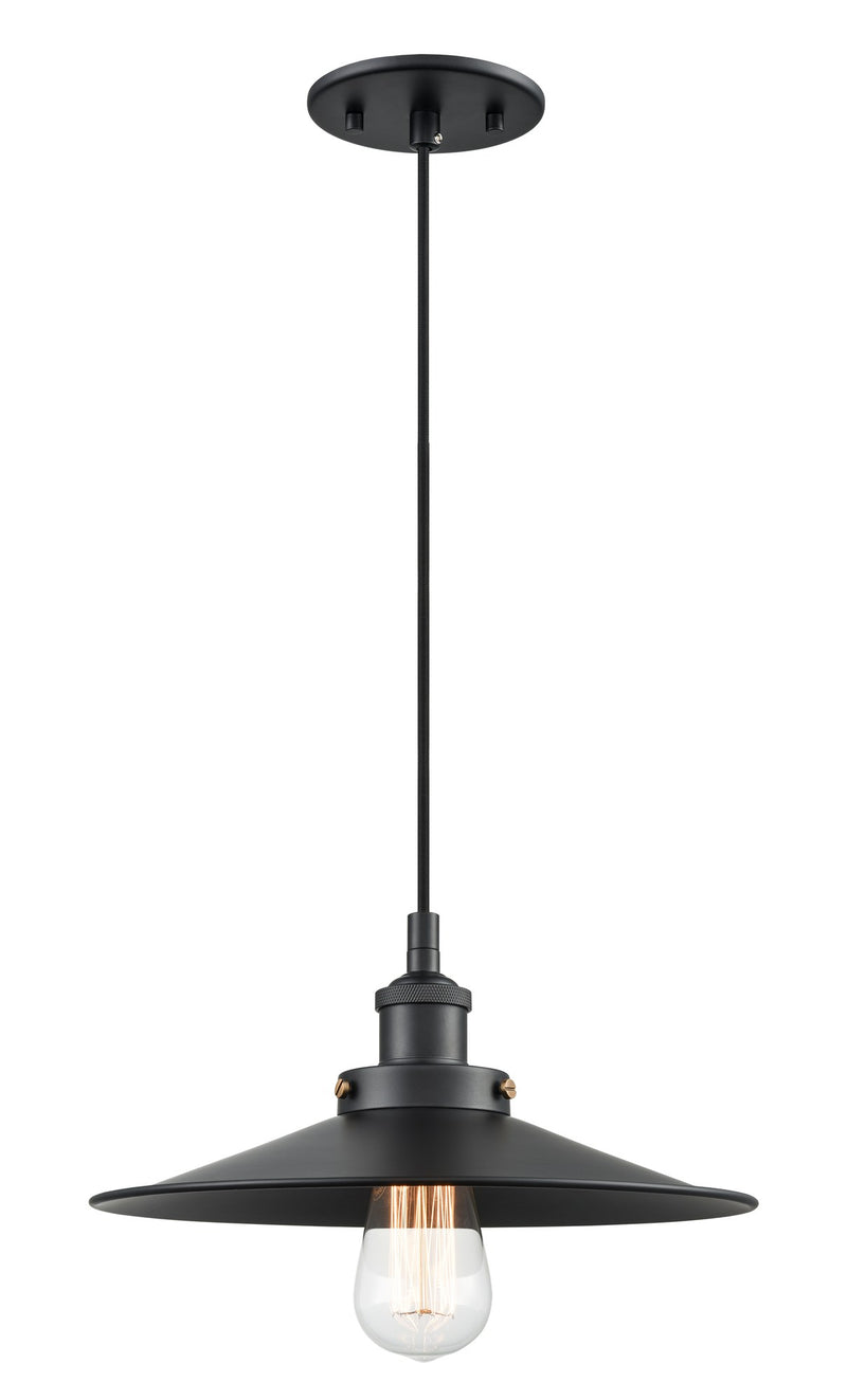 Bulstrode's Workshop 12" Pendant in Black / Black