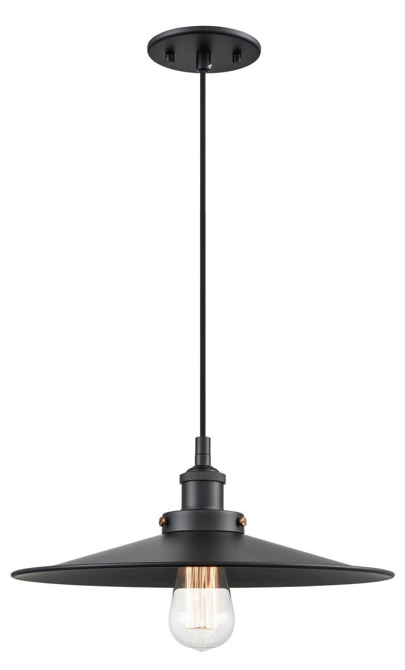 Bulstrode's Workshop 14" Pendant in Black / Black