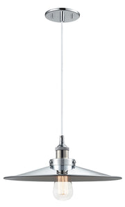 Bulstrode's Workshop 14" Pendant in Chrome / Chrome