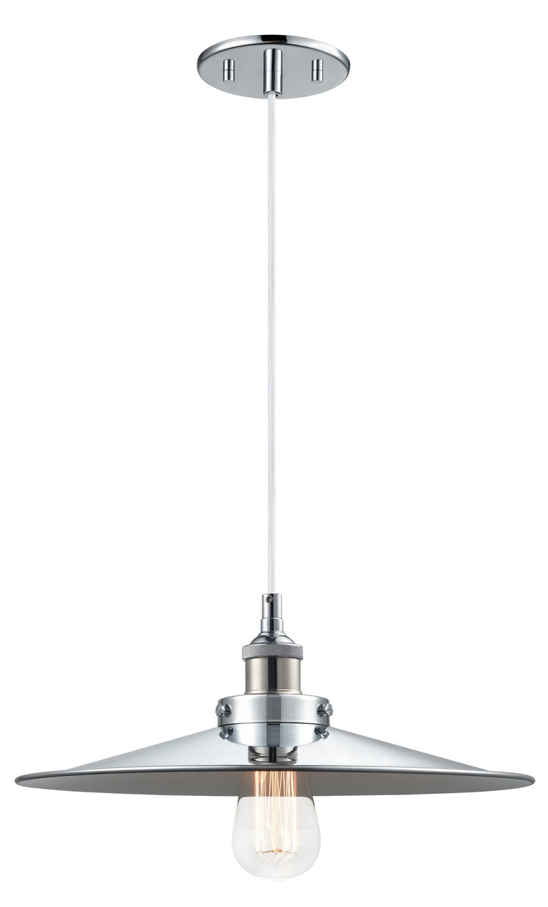 Bulstrode's Workshop 14" Pendant in Chrome / Chrome