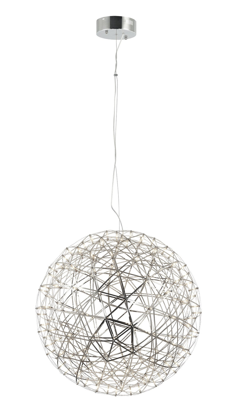 Manhattan 37" LED Pendant in Chrome