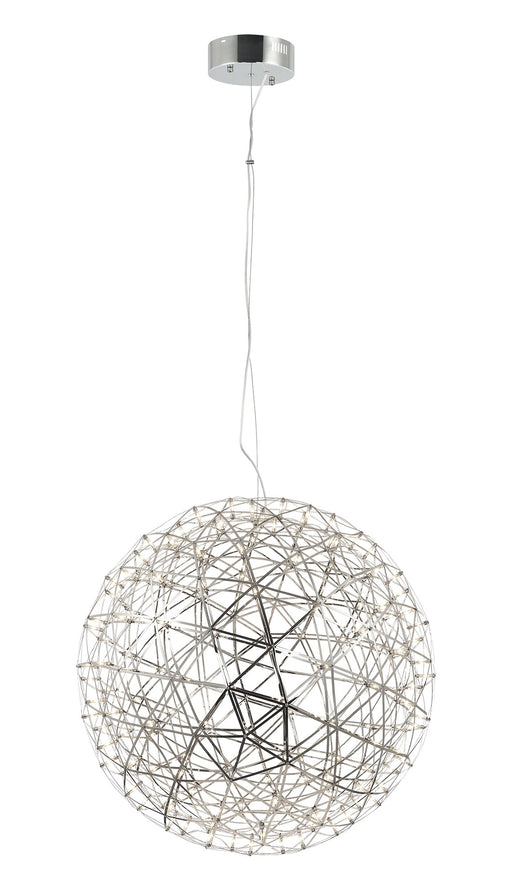 Manhattan 37" LED Pendant in Chrome