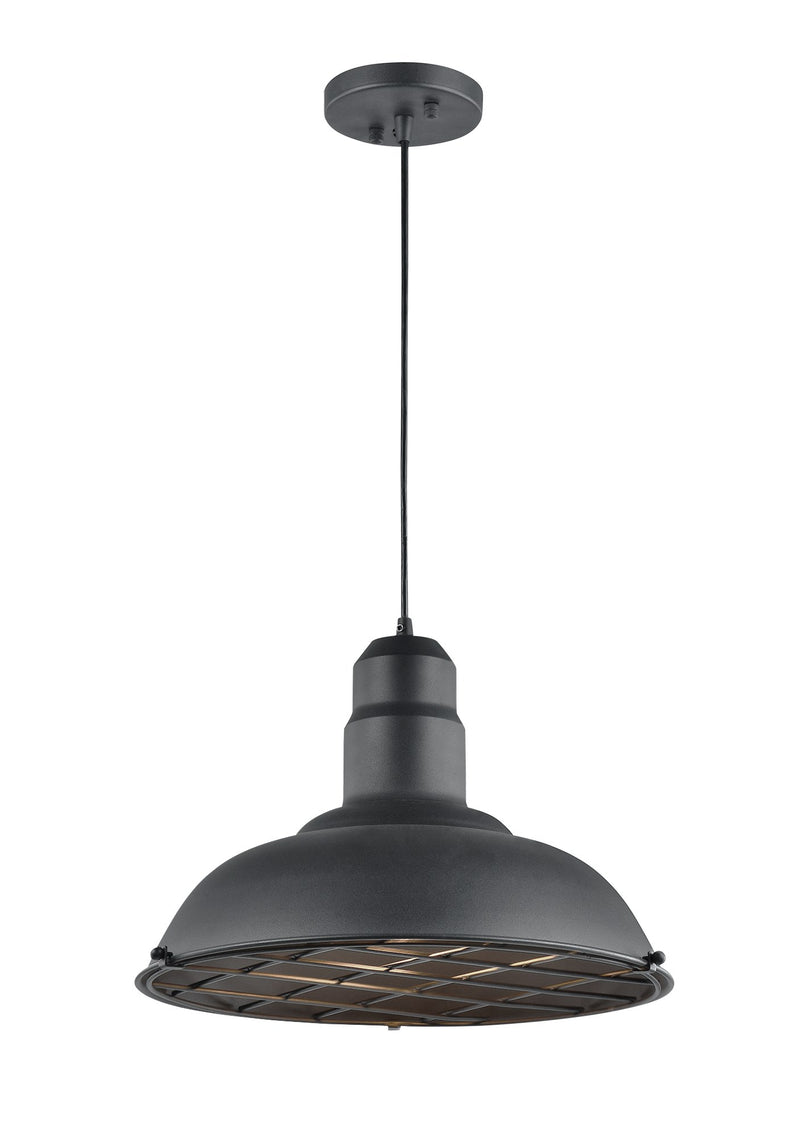 Clarkson Series Pendant in Matte Black