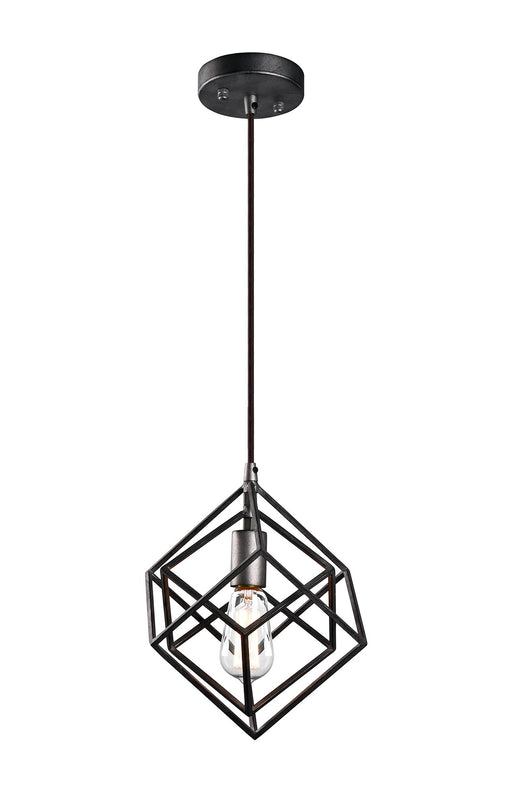 Geometry Series 10.5" Pendant in Rusty Black
