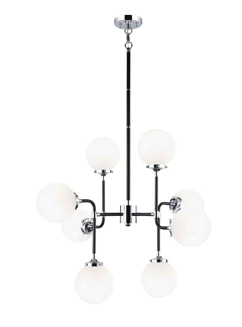 Particles 8-Light Chandelier in Chrome