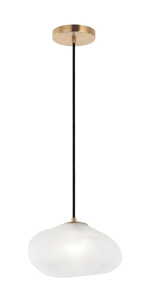 Melo 12" Pendant in Aged Gold Brass