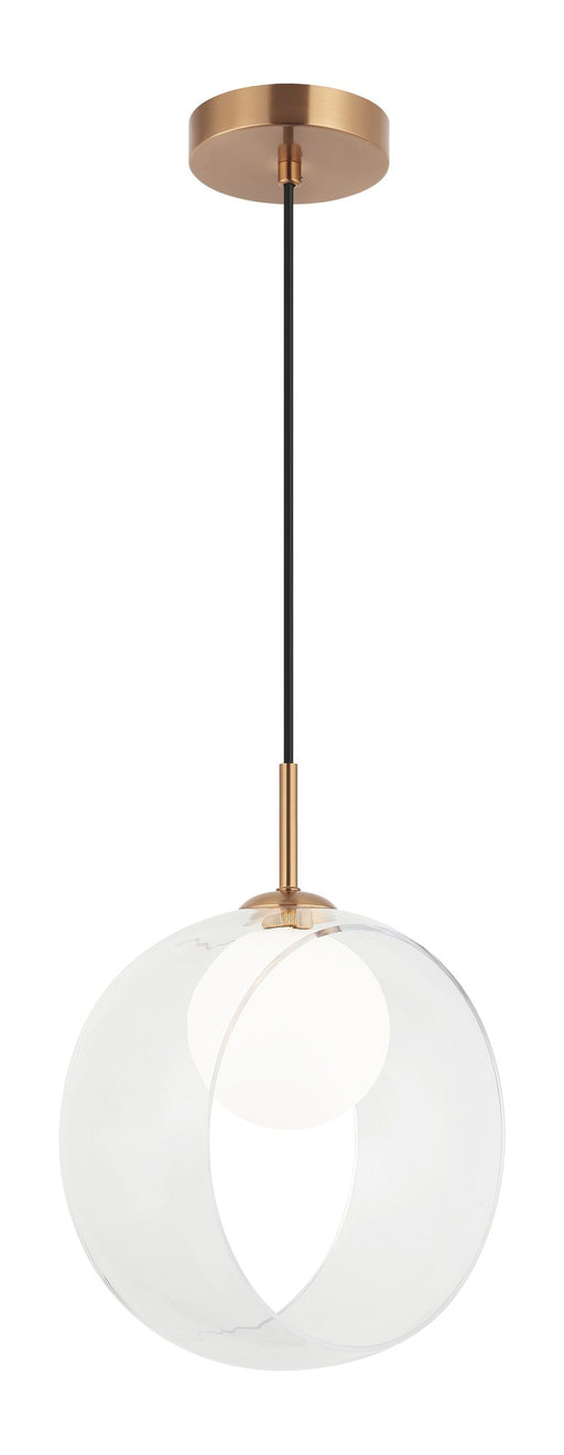 Delcia 5" Pendant in Aged Gold Brass