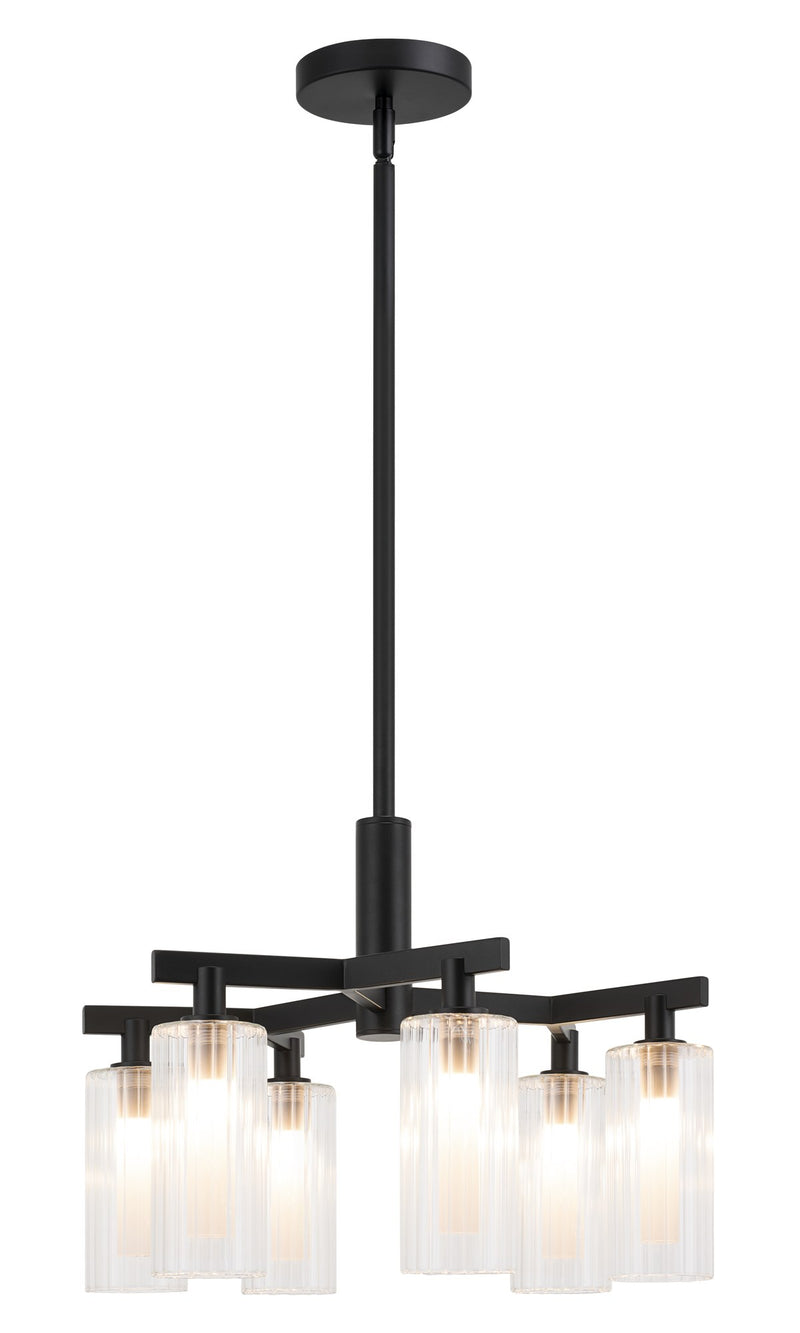 Kristof 6-Light Chandelier in Black