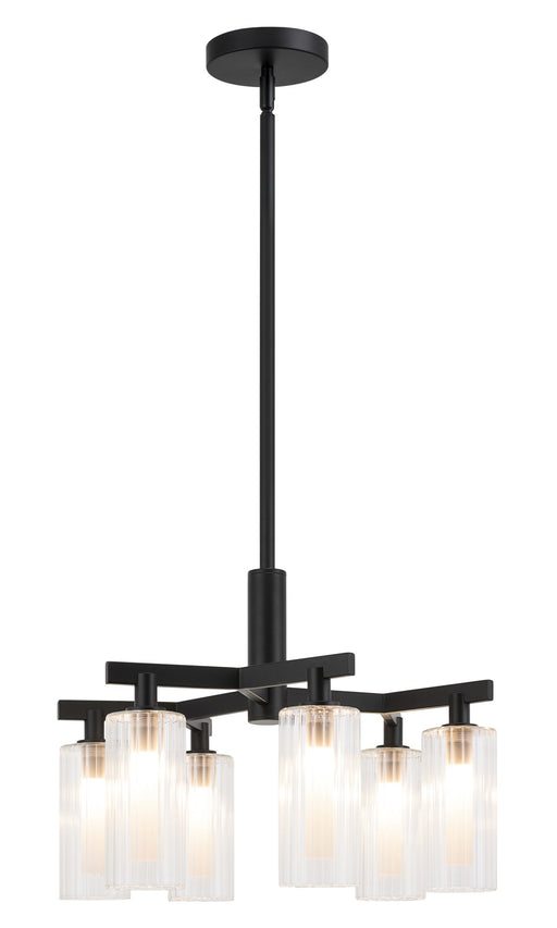 Kristof 6-Light Chandelier in Black