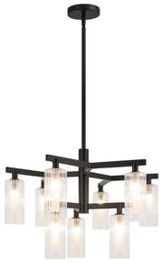 Kristof 9-Light Chandelier in Black