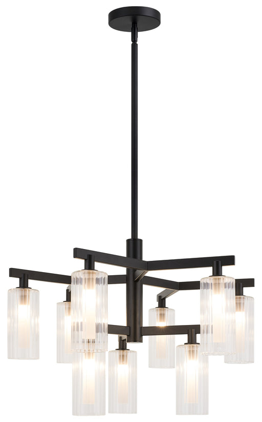 Kristof 9-Light Chandelier in Black