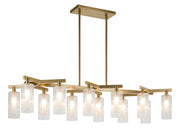 Kristof 12-Light Chandelier in Aged Gold Brass