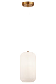 Charismo 6" Mini Pendant in Aged Gold Brass