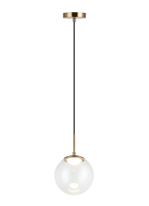 Boble 8" Pendant in Aged Gold Brass