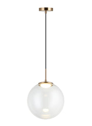 Boble 12" Pendant in Aged Gold Brass