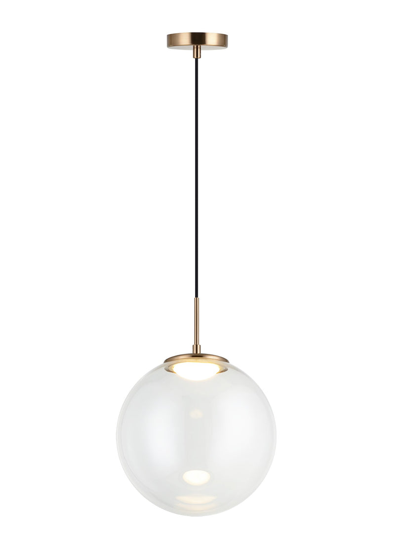 Boble 12" Pendant in Aged Gold Brass