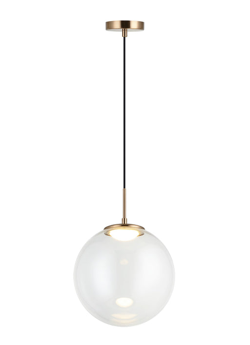 Boble 12" Pendant in Aged Gold Brass
