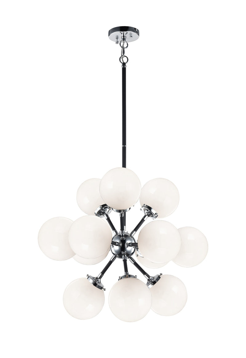 Soleil 12-Light Chandelier in Chrome
