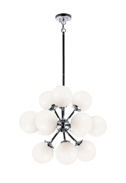 Soleil 12-Light Chandelier in Chrome