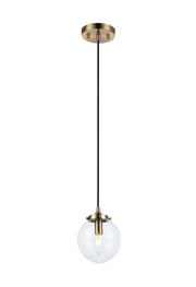 The Bougie Mini Pendant in Aged Gold Brass