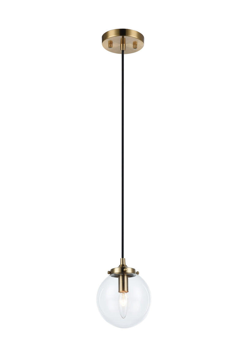 The Bougie Mini Pendant in Aged Gold Brass
