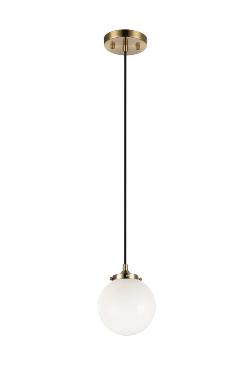 The Bougie Mini Pendant in Aged Gold Brass