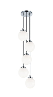The Bougie 5-Light Pendant in Chrome