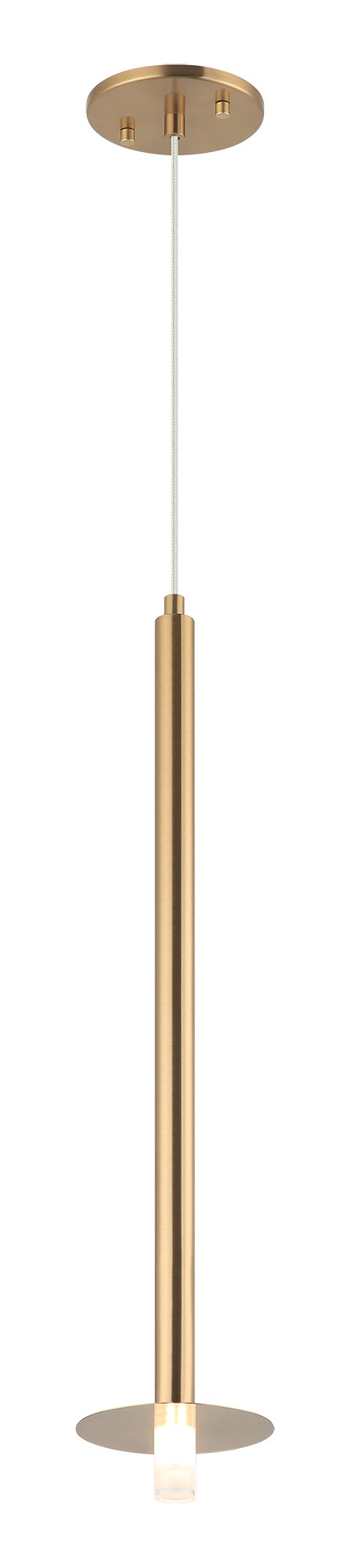 Reigndrop Mini Pendant in Aged Gold Brass