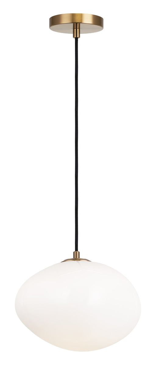 Melotte 11" Pendant in Aged Gold Brass