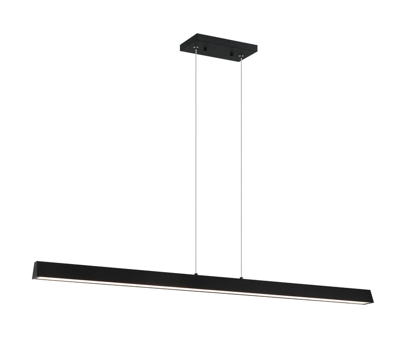 Isosceles 45" Linear Pendant in Matte Black
