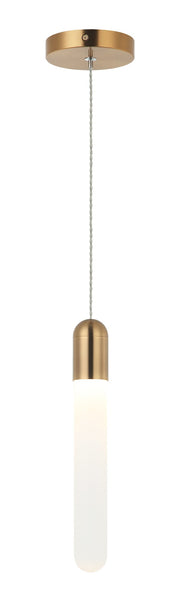 Aydin Mini Pendant in Aged Gold Brass